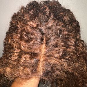 18inch human hair kinky jerry curl lace front 13x5 hd lace